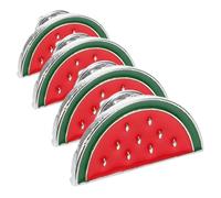 Outanaya 4pcs Watermelon Slice Enamel Pins Cartoon Brooches for Clothing Bags Fun Summer Accessories for Women