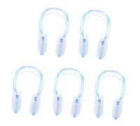 Outanaya 5 Boxes Professional Swimming Nose Clips of Wear Resistant Nose Plugs for Adults Comfortable Fit for Water Sports Surfing Water Skiing