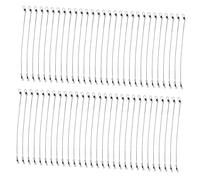 Outanaya 50pcs Lightweight Steel Fishing Leaders High Strength Fishing Line Durable Water Resistant Leader Strings for Freshwater and Saltwater