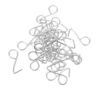 Outanaya 50pcs Metal S Hooks Car Seat Headrest Hooks for Cushion Fixing 1.2x24mm S-shaped Hanging Car Rear Seat Storage Hangers Compatible with Vehicle Covers