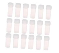 Outanaya 50pcs Plastic Dispensing Bottles with Lids Refillable Sample Containers for Medicine Pills and Powder Storage Wear-Resistant and Airtight Vials for Travel and Daily Use