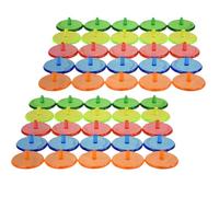 Outanaya 50pcs round Golf Ball Markers for Men Plastic Golf Ball Positioning Tools Wear-resistant and Damage-resistant for On-course Accessories Random Color
