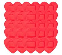 Outanaya 50pcs Self-Adhesive Bandages Hemostatic Stickers Heart-Shaped Creative Heart-Shaped Design Curing Water Resistance Pe Material for Use at Home Suitable for Adults