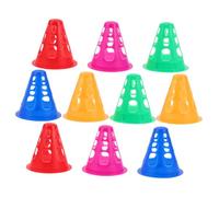 Outanaya 50pcs Soft Roller Skating Cones Training Markers for Practice Lightweight Hollow Design with Vibrant Colors Protective Sports Road Markers for Parks Schools and Community Use