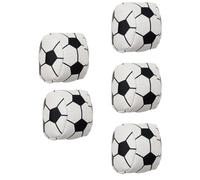 Outanaya 5pcs Black and White Football Shaped Sandbags for, Soccer Juggle Ball Set, Outdoor Sports Training and Play Equipment