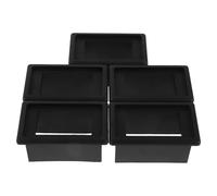 Outanaya 5pcs Heavy Duty Switch Housing Compact Switch Panel Black Plastic Single Slot Heat-resistant Modular Design for Automotive Wiring Atv Dashboard Replacement 2.4" X 1.4" X 1.2"