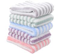 Outanaya 5Pcs Small Pet Cage Liners Guinea Pig Blankets Hamster Bedding Mats Coral Fleece Pet Bath Towels for Hedgehogs and Rats, Multi-Color Set for Small Animal Bedding and Bathing