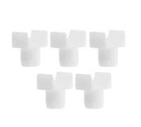 Outanaya 5pcs Wheelchair Seat Rail Guide Support Blocks Abs Solid Construction Secure Seat Attachment for Transport Wheelchairs Mobility Aids Replacement Parts