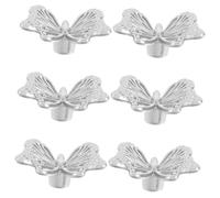 Outanaya 6 Pcs Vintage Butterfly Drawer Knobs Single Hole Retro Cabinet Handles Decorative Furniture Pulls for Dresser Wardrobe Cupboard with Elegant Detailing and Easy Installation