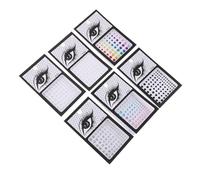 Outanaya 6 Sheets DIY Makeup Gems for Eyes and Face, Acrylic Rhinestones Stickers Set with White, AB Color, Mixed Pearl, Black Gems, 2-5mm for Festival, Party, and Body Decoration