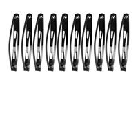 Outanaya 60pcs Drop-shaped Hair Clips Snap Hair Clips Alloy Simple Styled Easy to Wear Secure Attachment Black Hairgrips for Dinners and Sandy Beach