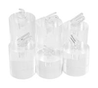 Outanaya 6pcs Acrylic Ring Display Holder Set with 6 Cylinder Sizes, Jewelry Stand Organizer for Desktop Display and Selling Rings Storage