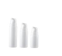 Outanaya 6pcs Mini Pressurized Vacuum Bottles Set 5ml 10ml 15ml Leak Proof Travel Containers Refillable Toiletry Bottles for Shampoo Lotion and Cosmetics