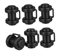 Outanaya 6Pcs Plastic Trampoline End Caps Replacement Rod Covers for Safety Net Attachment Compact Wear-resistant PP Material Easy to Install Protective Pole Tops for Trampolines