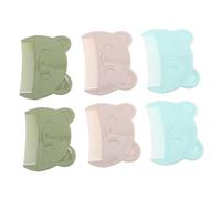 Outanaya 6pcs Scalp Brush Tooth Comb for Newborn Hair Grooming Gentle Cradle Cap for Sensitive and Bath