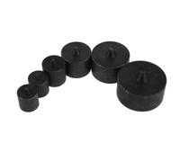 Outanaya 6pcs Shaft End Protector Caps Compatible with Grip-o-Matic Pullers Industrial Metal Conical Guards for Spindle Versatile Replacement Hardware for Machine Shaft and Arbor Protection
