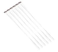 Outanaya 6pcs Silver Hair Tinsel Clips Sparkling Glitter Hair Extensions for Women Non-Slip Clip Decoration for Parties and Festivals