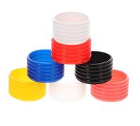 Outanaya 7Pcs Tennis Racket Silicone Grip Rings Reusable Overgrip Protectors for Badminton Squash Baseball Moisture Absorbing Anti-slip Compact and Lightweight Design Convenient Replacement