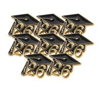 Outanaya 8pcs 2026 Graduation Brooch Pins Set with Cap Lapel Badges for Students and Teachers - Graduation Season Pins for Bags, Jackets, and Photo Accessories