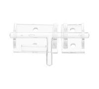 Outanaya Acrylic mini Hinge Clasp Clear self-Adhesive Bolt Lock for Internal Door and Window Security Easy to Install no Tools