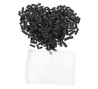 Outanaya Activated Carbon Aquarium Filter Media Pellets with Mesh Bag, Black Activated Charcoal for Sustained Filtration and Impurity Removal, Suitable for Fish and Plants in Ponds
