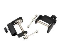 Outanaya Adjustable C Shape Mic Clamp Mounts Stable and Firm Fixing 2 Pcs with Metal and Plastic Construction, Suitable for 12mm Diameter Rods for Microphone Suspension Rack for Home