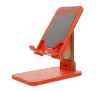 Outanaya Adjustable Folding Laptop Stand Orange Portable Desktop Tablet Holder Multi-functional Computer Rack for Office and Travel Use