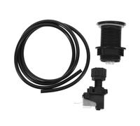Outanaya Air Pressure Trash Disposal Button Switch Black Replacement for Sink Garbage Disposal with Overload Protection Easy Installation and Flexible Screw Button Design