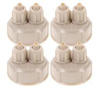 Outanaya Aquarium Carbon Dioxide Reactor DIY CO2 System Kit 4Pcs ABS Sealed Bottle Cap for Fish Tank Water Plant Generating CO2