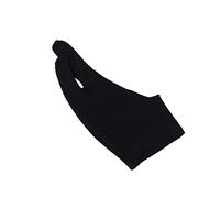 Outanaya Artist Two Finger Drawing Glove Black Spandex Sketching for Tablet Breathable Curved Sweat Protective Gloves for Graphic Artists