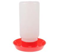 Outanaya Automatic Large Chicken Feeder and Waterer Thickened Poultry Feeding Container for Chicks Ducks Geese with Space-saving Design and Water Supply