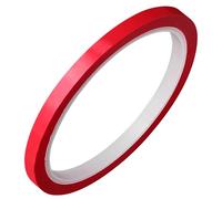 Outanaya Automotive Decorative Trim Tape 3 Roll 6mm Red Polyester Self-adhesive Car Masking Strip for Auto Molding Electrical Insulation and Vinyl Decoration