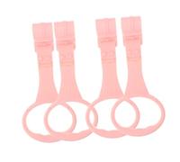 Outanaya Baby Crib Pull Rings Toddler Hand Pull Ring Set for Infant Learning Standing and Walking for Baby Girls 2 Pairs Pink