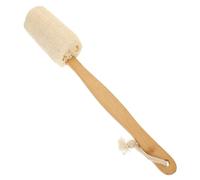 Outanaya Back Exfoliating Brush Long Handle Natural Loofah Bath Scrubber for Deep Cleansing Portable Body Bath Brush for Men and Women for Shower Use