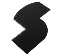 Outanaya Barber Hairline Grooming Tool with Measurement Scale, Reusable S-shaped Beard Styling Card, Precision Edge Shaping Tool for Hairline and Beard Trimming in Men’s Grooming