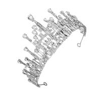 Outanaya Baroque Crown for Wedding Bride Rhinestone Decor Bridal Tiara for Stage Walk Show Birthday Party
