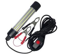 Outanaya Battery Powered LED Underwater Fishing Light Portable Bass Attracting Lamp with Green Glow and Bright Submersible Tackle for Night Fishing and Bait