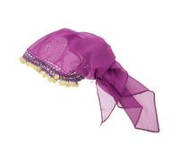 Outanaya Belly Dancer Coin Headpiece Belly Dance Tribal Headband Ethnic Tribal Unique Design Gauze Metal Lightweight Adjustable Band Women Performance Stage