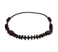 Outanaya Boho Beaded Necklace for Women Vintage Geometric Coconut Shell Beads Ethnic Style Lightweight Hypoallergenic Jewelry for Summer Beach Luau Party Accessories