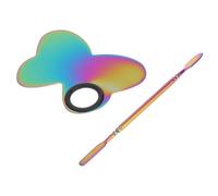 Outanaya Butterfly-Shaped Makeup Mixing Palette Spatula, Cosmetic Foundation Palette and Nail Art Tray for Professional Makeup and Nail Pigment Blending