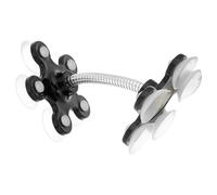 Outanaya Car Phone Holder with Double-sided Suction Cup, Black Vehicle Navigator Suction Cup Bracket for Windshield and Dashboard, Mobile Cellphone Support for Car Use