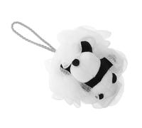 Outanaya Cartoon Panda Bath Sponge Soft Mesh Kids Loofah Shower Scrubber Gentle Exfoliating Body Pouf for Toddlers Bathing