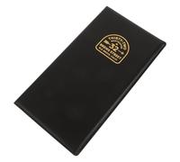 Outanaya Check Holder Catering Receipt Holder Restaurant with Rounded Corner Leather and Robust Clip Design, Matte Black for Efficient Guest Checkout in Cafes and Fine Dining
