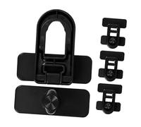 Outanaya Child Safety Cabinet Locks 4pcs Multi-Functional Baby Proof Oven and Fridge Locks Black Plastic Latches for Toddlers at Home, Daycare Centers, and Kindergartens