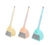 Outanaya Children's Broom and Dustpan Set Mini Cleaning Toy for Boys and Girls Orange Color Encourages Imaginative Play for Pretend Housekeeping