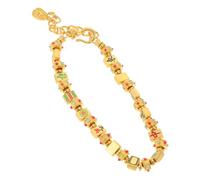 Outanaya Chinese Mahjong Bracelet Adjustable Beaded Wrist Jewelry for Teen and Women Lucky Feng Shui Design Symbolizing Wealth and Fortune Versatile Fashion Accessory and Celebrations