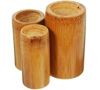 Outanaya Compact Bamboo Cupping Cups Set for Dry Cupping Therapy, Round Shape, Wear-Resistant and Easy to Use Massage Accessory for Home and Professional Body Massage
