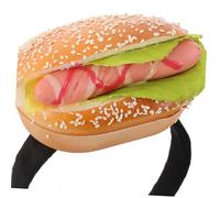 Outanaya Cute Hamburger and Hot Dog Headband Lightweight Elastic Food Hairband for Halloween Party Costume Funny Festival Accessories for Teens and Adults