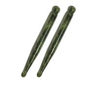 Outanaya Deep Tissue Jade Facial Reflexology Tools 2pcs for Eye Care and Circulation Enhancement Home Use Meridian Acupressure Crystal Stick
