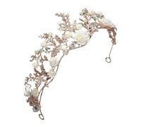 Outanaya Diamond Crystal Crown Hair Clip Alloy Tiara for Women Fashion Bridal Headwear